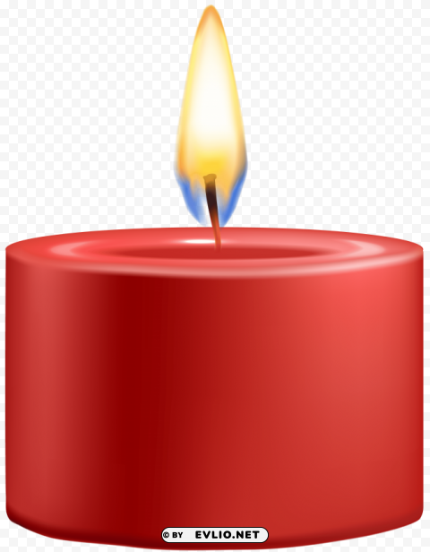 red candle PNG Isolated Object with Clarity