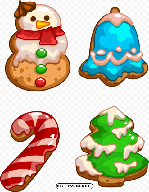 lebkuchen christmas cookie- lebkuchen christmas cookie Transparent background PNG images complete pack