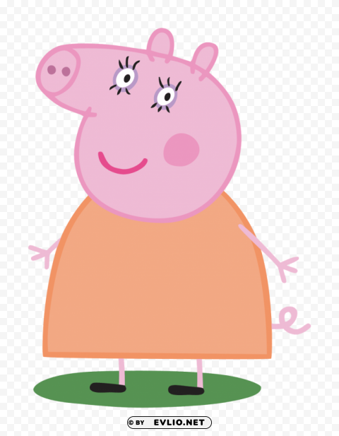 Mummy Pig PNG Graphics With Clear Alpha Channel Collection