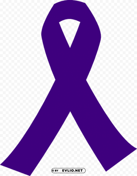 purple cancer ribbon Transparent design PNG