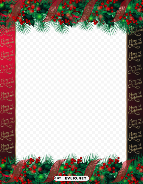 transparent red merry christmasframe PNG with clear background extensive compilation