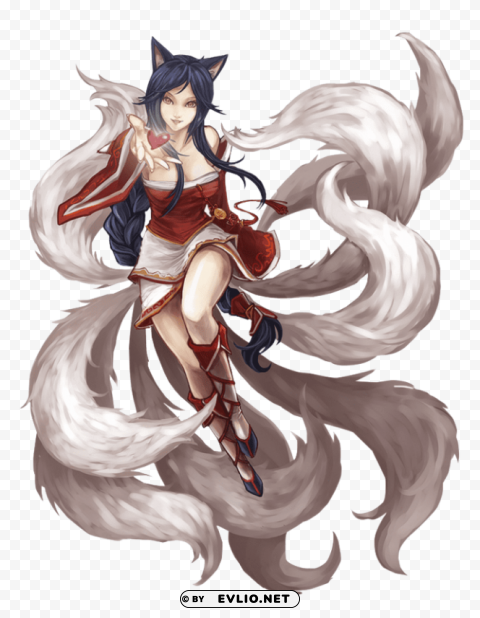 ahri from league of legends Transparent background PNG images complete pack