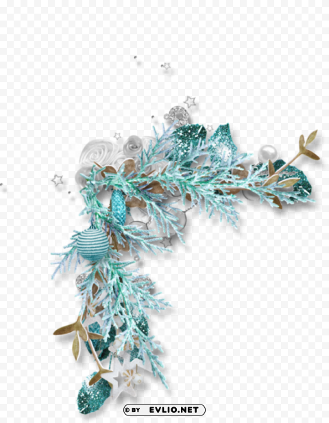 christmas flowers corner picture frames album embellishments - turquoise flower frame High-quality transparent PNG images PNG transparent with Clear Background ID 12c0fb15