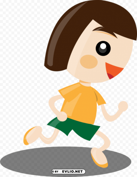 Girl Running PNG Images With Alpha Channel Selection