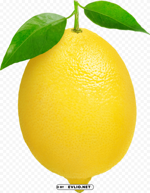 lemon Isolated Character on Transparent Background PNG