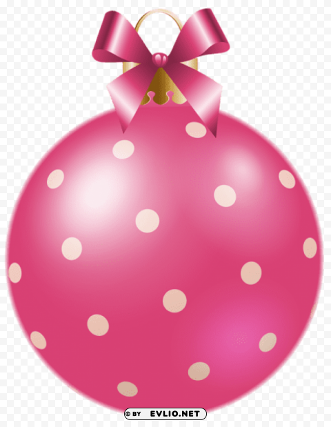 christmas pink dotted ball Clear PNG pictures compilation