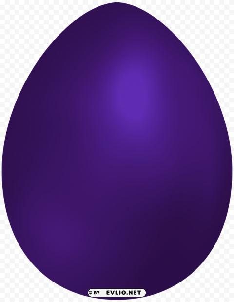 dark purple easter egg Transparent Background Isolated PNG Design Element