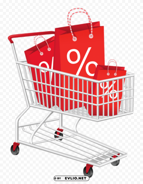 discount shopping cart Free PNG images with clear backdrop