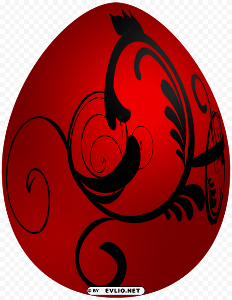 easter red decorative egg Transparent PNG graphics complete archive