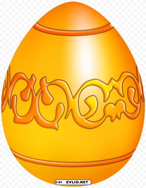 easter yellow decorative egg Transparent PNG graphics complete collection