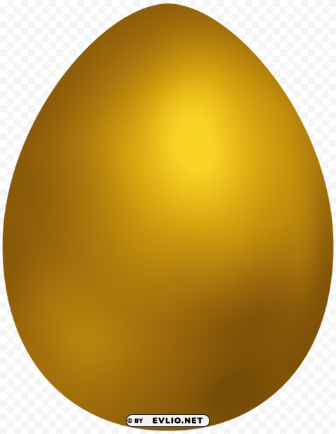gold easter egg Transparent art PNG