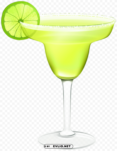 green margarita cocktail Isolated Subject on HighQuality Transparent PNG