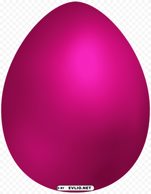 pink easter egg Transparent Background Isolated PNG Design