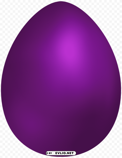 purple easter egg Transparent Background Isolated PNG Icon