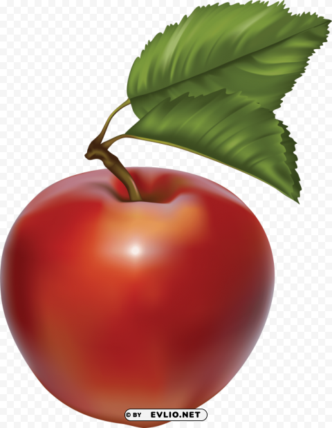 red apple Transparent background PNG images complete pack