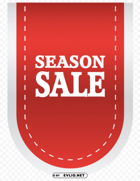 season sale label Transparent background PNG stock