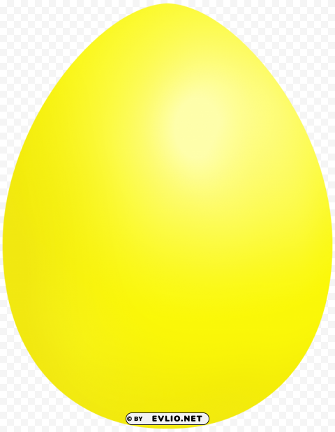 yellow easter egg Transparent Background Isolated PNG Illustration