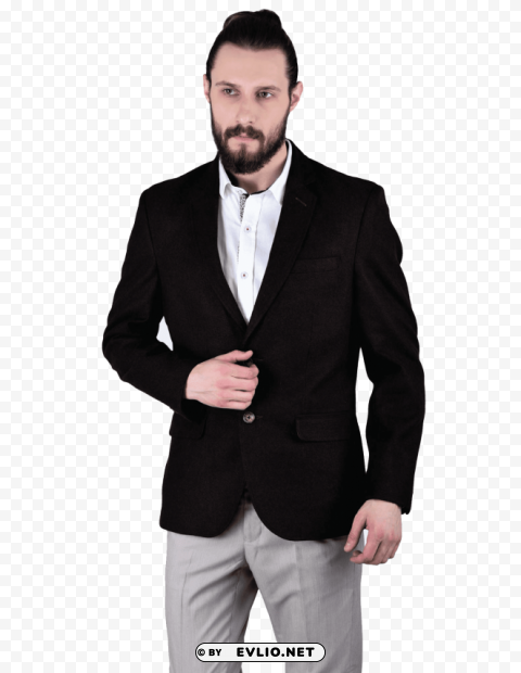 coat black PNG Isolated Subject on Transparent Background