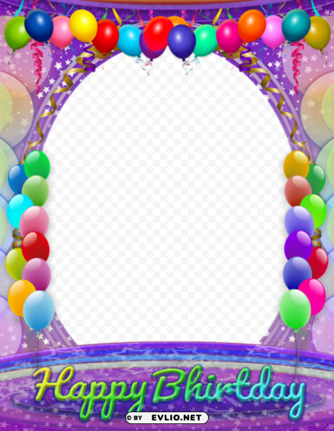 happy birthday frame transparent background PNG graphics for presentations