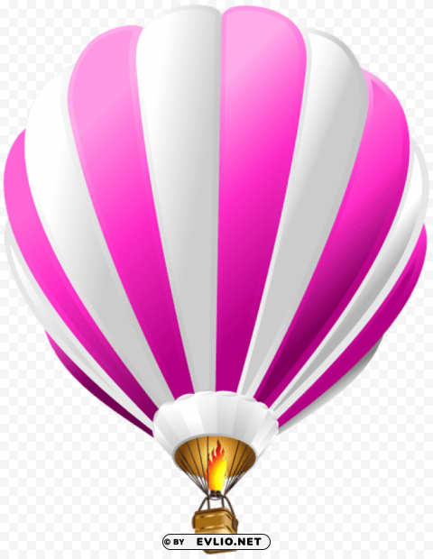 hot air balloon pink Transparent design PNG