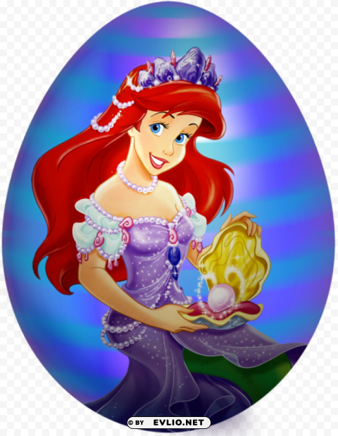 kids easter egg ariel PNG Image with Transparent Cutout