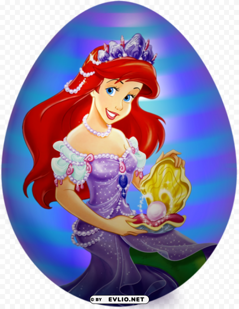 Kids Easter Egg Ariel PNG Image With Transparent Cutout