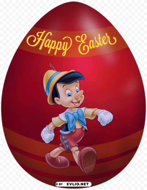 kids easter egg pinocchio PNG graphics with clear alpha channel selection