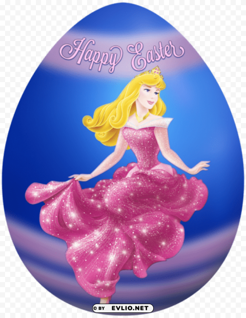 kids easter egg princess aurora PNG Image with Clear Isolated Object