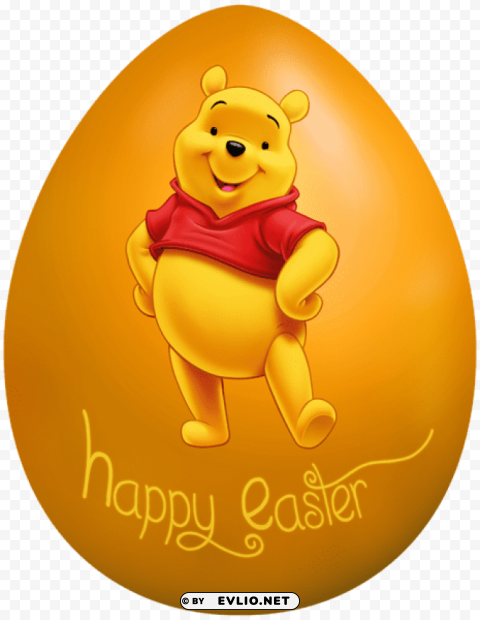 kids easter egg winnie the pooh PNG Graphic Isolated with Clear Background