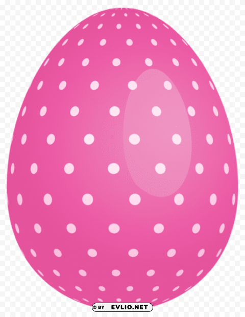 pink dotted easter egg PNG pictures with no backdrop needed