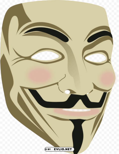 anonymous mask Isolated Character in Transparent Background PNG