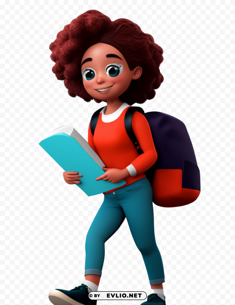 female student PNG transparent graphics for download