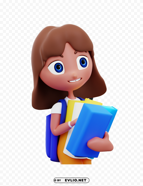 female student Transparent Background Isolation in HighQuality PNG