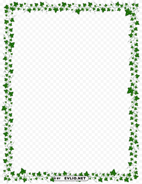 Flowers Decorative Border ClearCut PNG Isolated Graphic