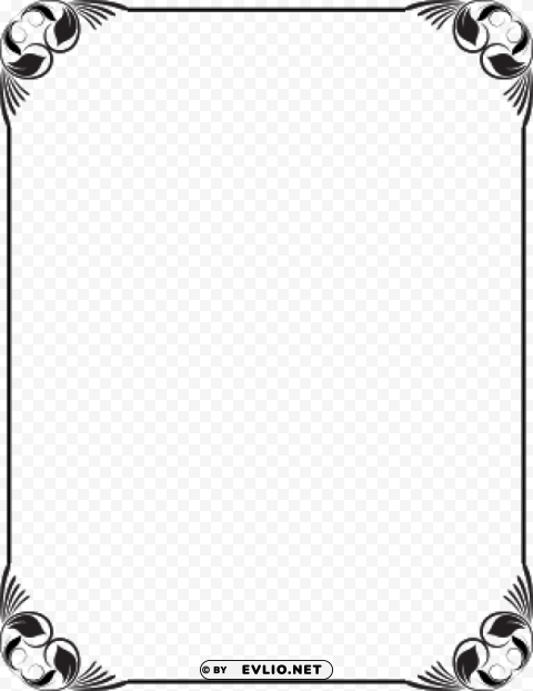 Frame Design Black And White PNG Graphics With Transparency