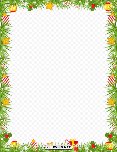 garland frame PNG with no background for free