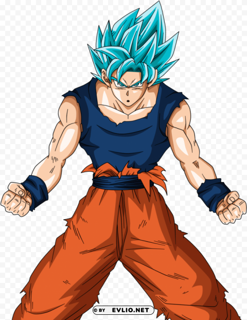 goku ssj blue full power Isolated Object on HighQuality Transparent PNG
