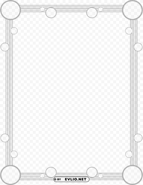gray border frame PNG Image with Clear Background Isolation