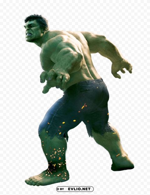 Hulk Isolated Artwork On Transparent PNG