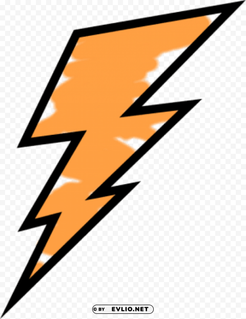 lightning bolt black and white Isolated Item in Transparent PNG Format
