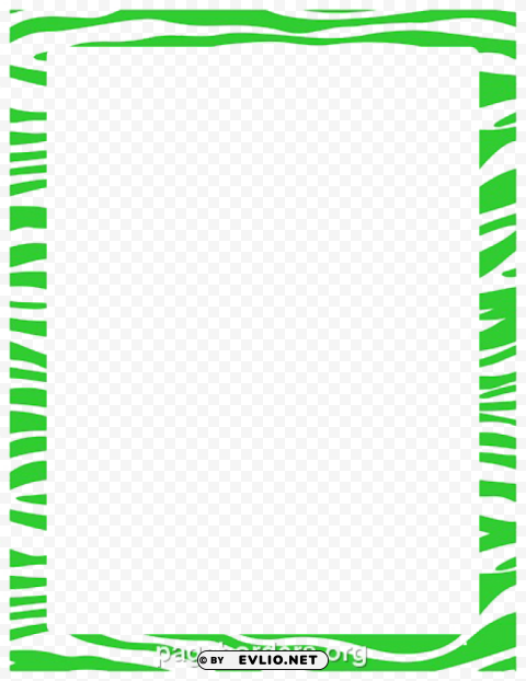 lime border frame Transparent PNG Object with Isolation