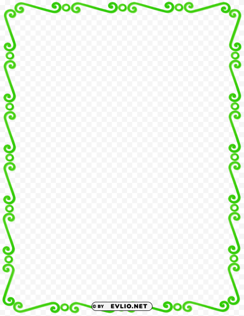 lime border frame png pic Alpha channel PNGs