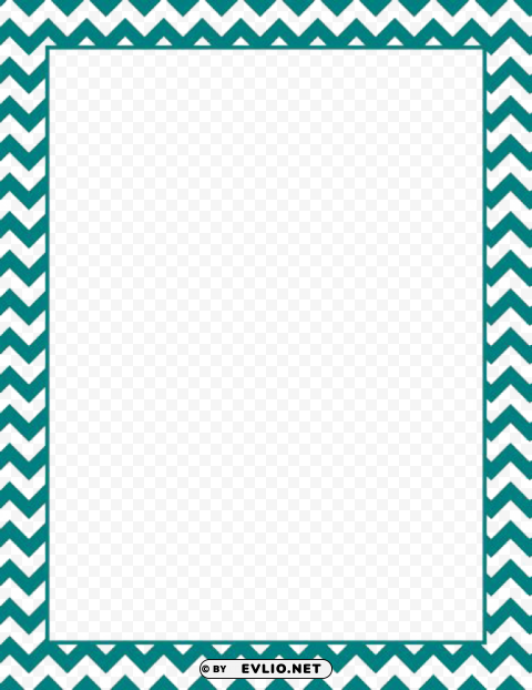 teal border frame Clear Background Isolated PNG Icon