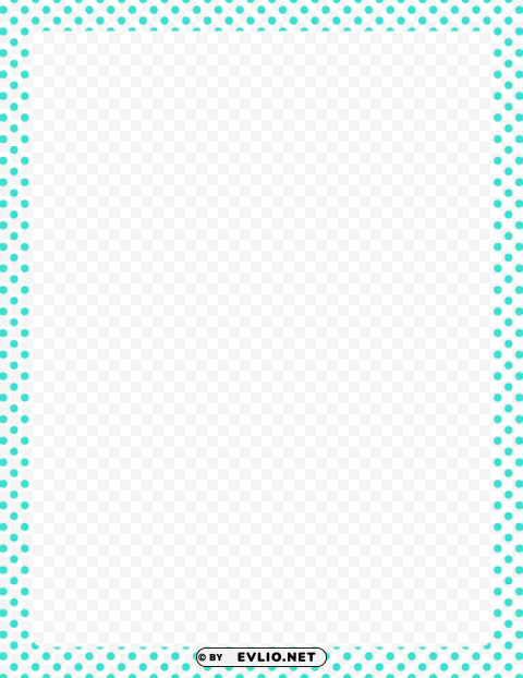 teal border frame Clear Background Isolated PNG Illustration