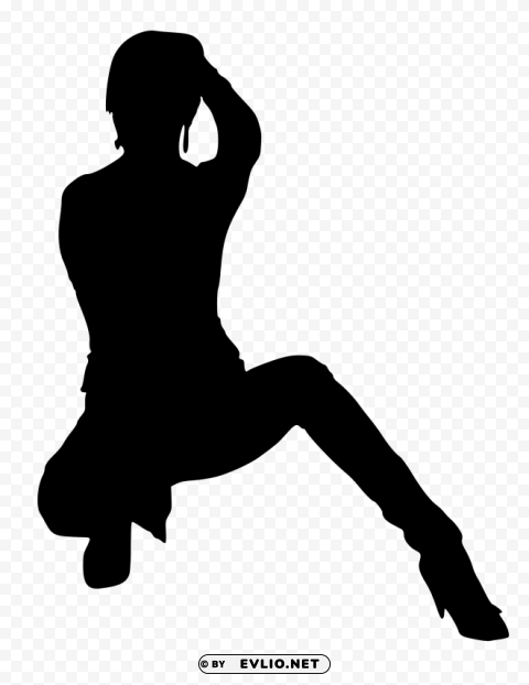 woman silhouette PNG files with alpha channel