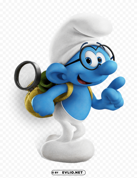 brainy smurf Isolated Item in Transparent PNG Format