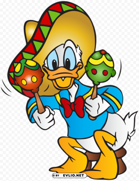 donald duck mexican free Isolated Artwork on HighQuality Transparent PNG