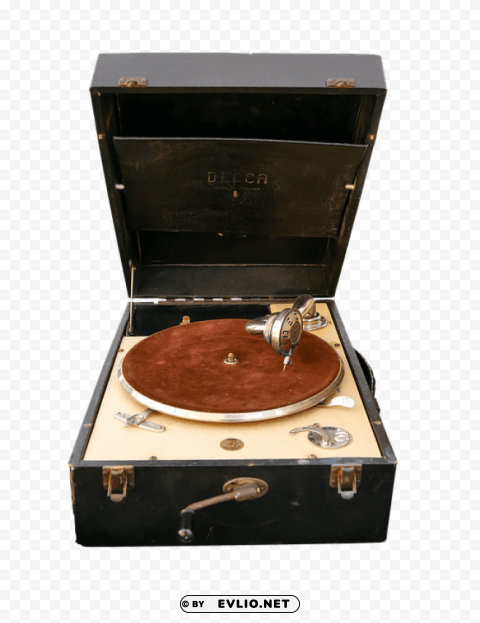 old record player Isolated Object on Transparent Background in PNG