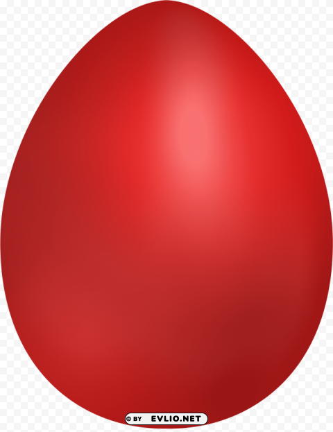 red easter egg Isolated Object on Clear Background PNG