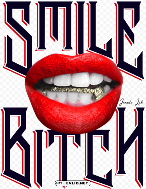 Smile Bitch Female Grillz Gold Lips Air Jordan 13 He PNG Images With Alpha Transparency Diverse Set